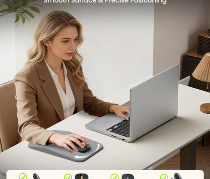 ProtoArc Tapis de Souris Ergonomique Repose-Poignet avec Fonction Massage