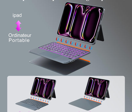 WIWU Coque Clavier iPad Pro 13 Pouces M4/M5