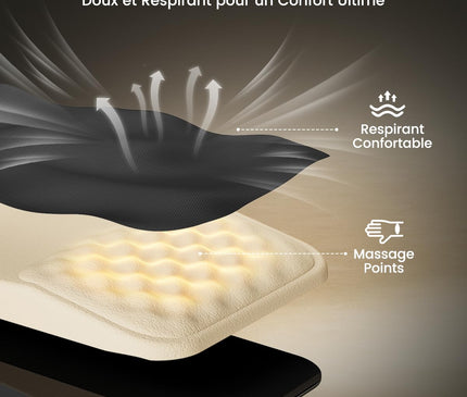 ProtoArc Tapis de Souris Ergonomique Repose-Poignet avec Fonction Massage