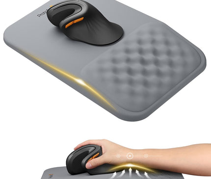 ProtoArc Tapis de Souris Ergonomique Repose-Poignet avec Fonction Massage