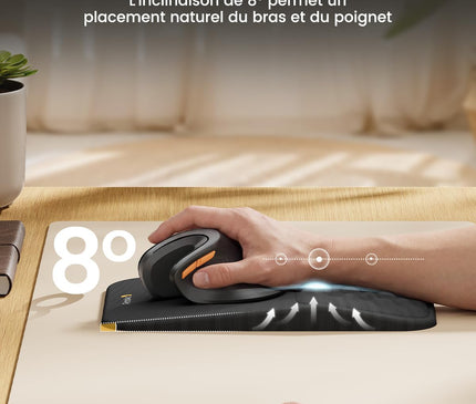 ProtoArc Tapis de Souris Ergonomique Repose-Poignet avec Fonction Massage