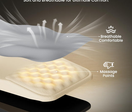 ProtoArc Tapis de Souris Ergonomique Repose-Poignet avec Fonction Massage