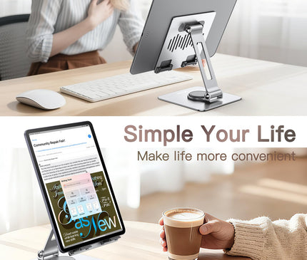JETech Tablette Support, Base Rotative à 360 Degrés