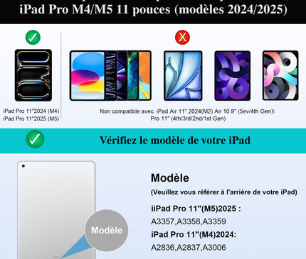 WIWU Coque Clavier iPad Pro 13 Pouces M4/M5
