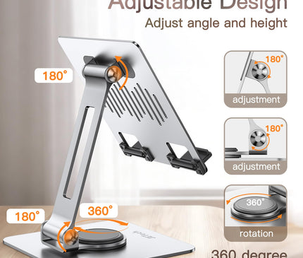 JETech Tablette Support, Base Rotative à 360 Degrés