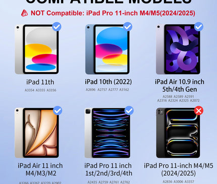 WIWU Coque Clavier iPad Pro 13 Pouces M4/M5