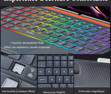 WIWU Coque Clavier iPad Pro 13 Pouces M4/M5