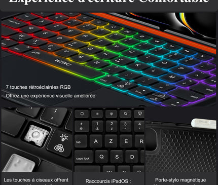 WIWU Coque Clavier iPad Pro 13 Pouces M4/M5