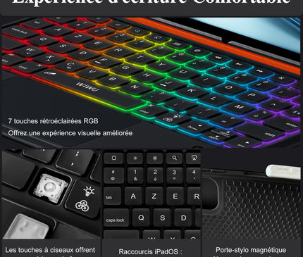 WIWU Coque Clavier iPad Pro 13 Pouces M4/M5