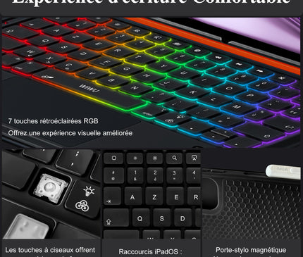 WIWU Coque Clavier iPad Pro 13 Pouces M4/M5