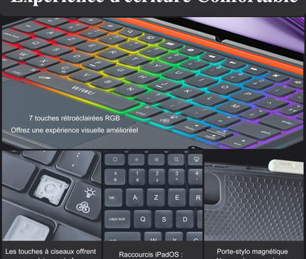 WIWU Coque Clavier iPad Pro 13 Pouces M4/M5