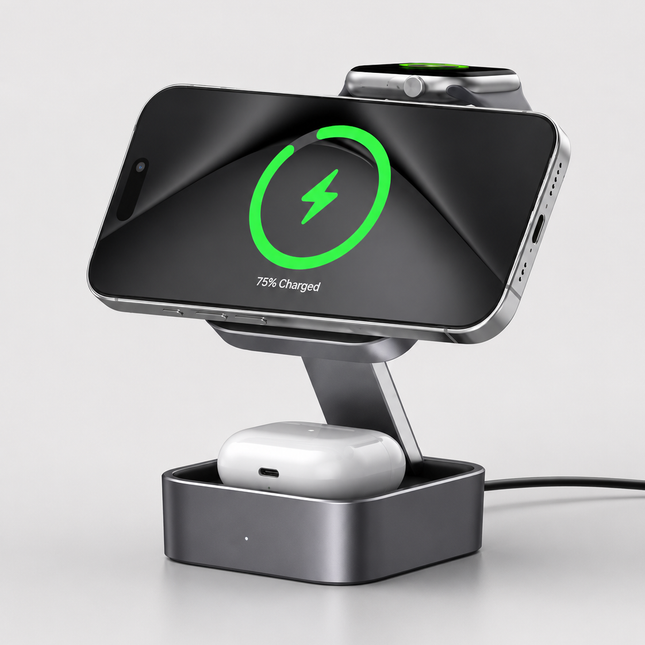 3-en-1 Station De Recharge pour Apple