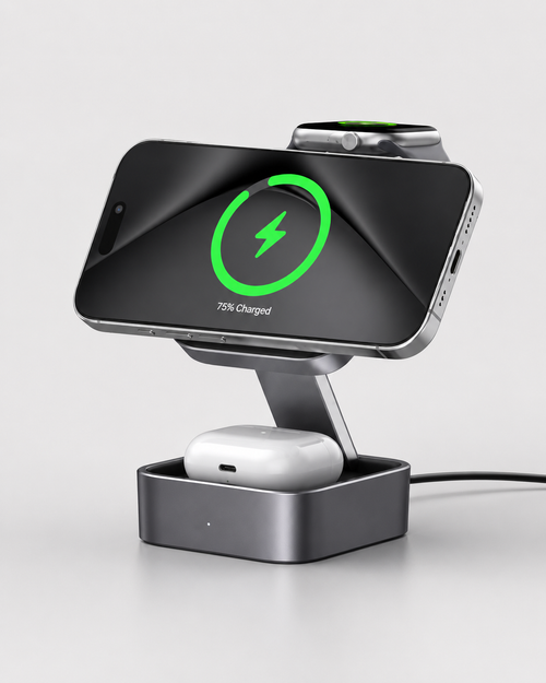 3-en-1 Station De Recharge pour Apple