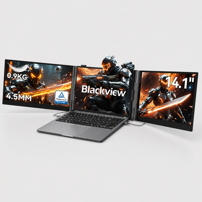 Blackview DCM6 Triple Ecran Pc Portable Ultra-Fin,14